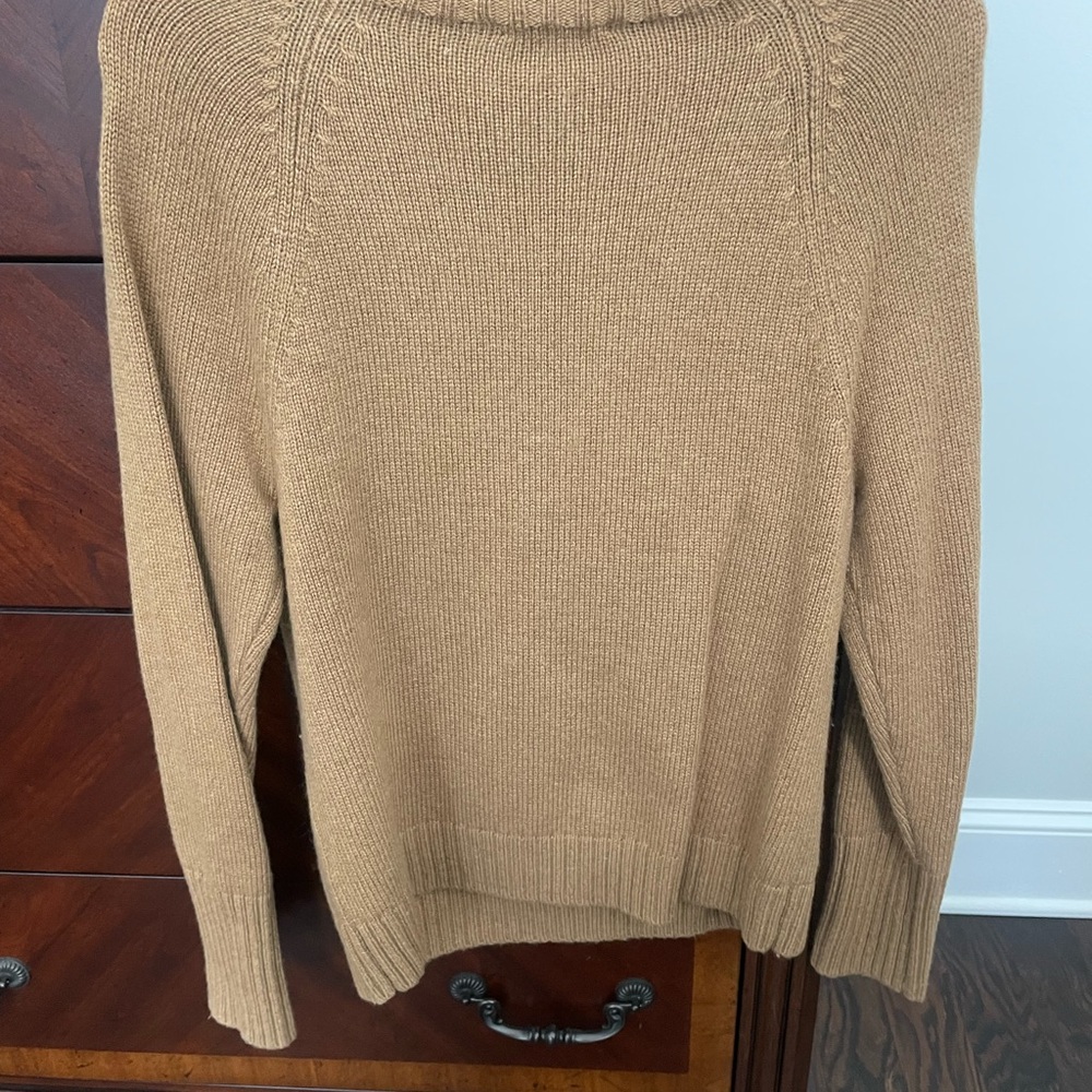 J. Crew Tan Crew Neck Sweater Soft Knit - Picture 2 of 6